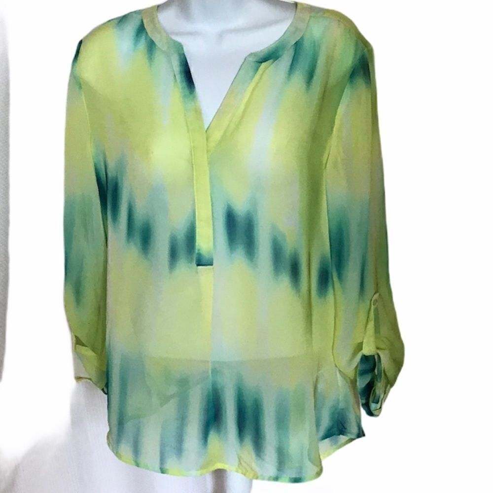 Gorgeous sheer Watercolor Top
